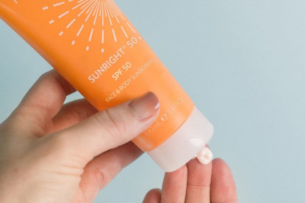 Productos Sunright para protección solar, cuidado e hidratación de la piel